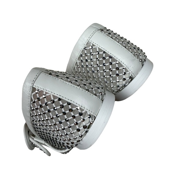 Christian Louboutin Mamastrapitina Mesh Nappa Leather Mary Jane Ballet Flats - Picture 4 of 9